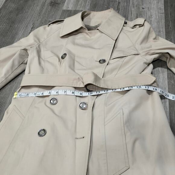 Vintage London Fog Double Breasted Trench Coat Spy Jacket Removable Fleece Liner - Picture 12 of 16